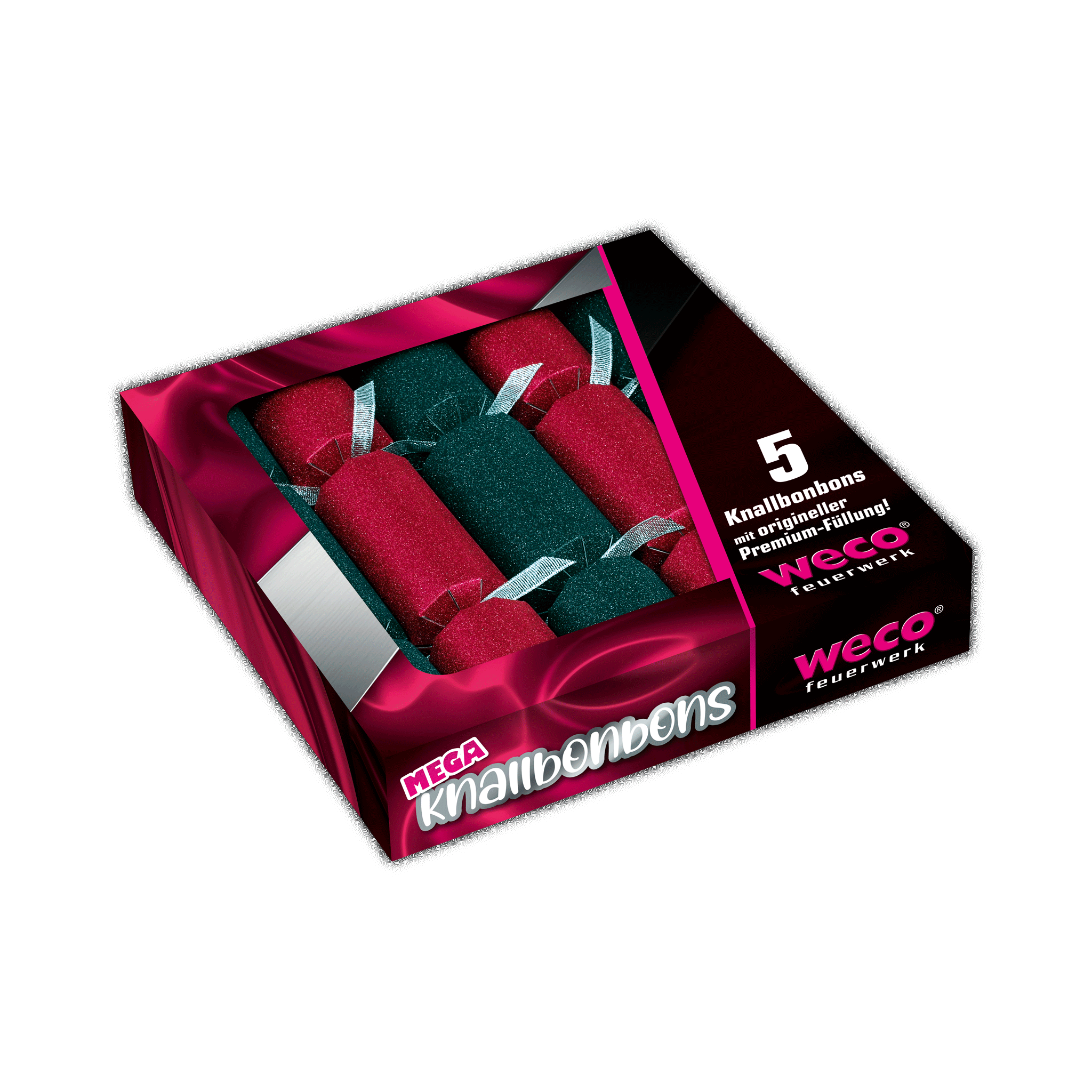 Knallbonbon matt schwarz/rot