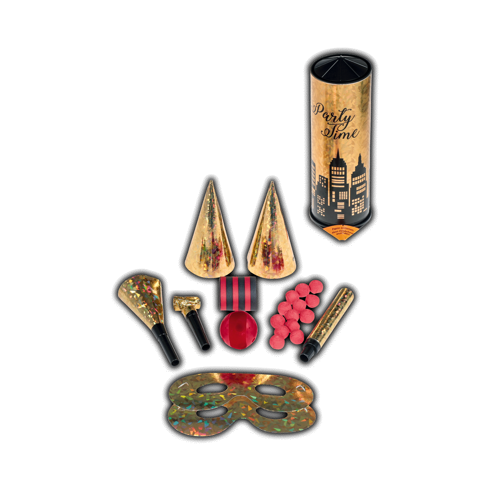 Tischbombe Party Time gold