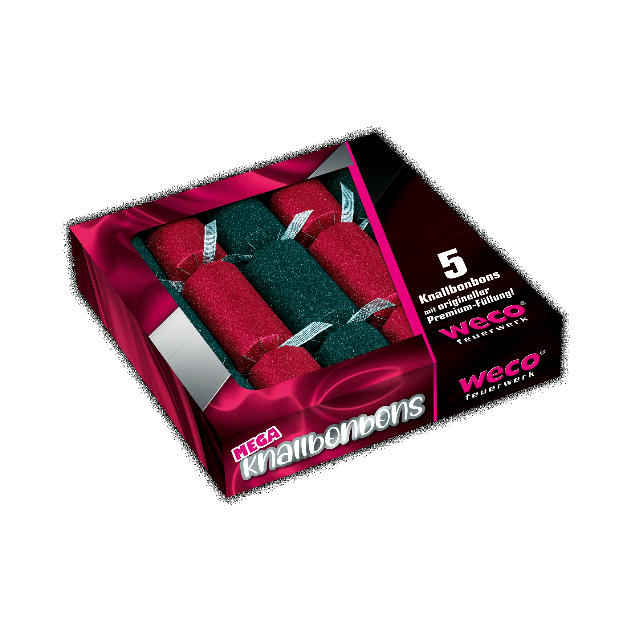 Knallbonbon matt schwarz/rot