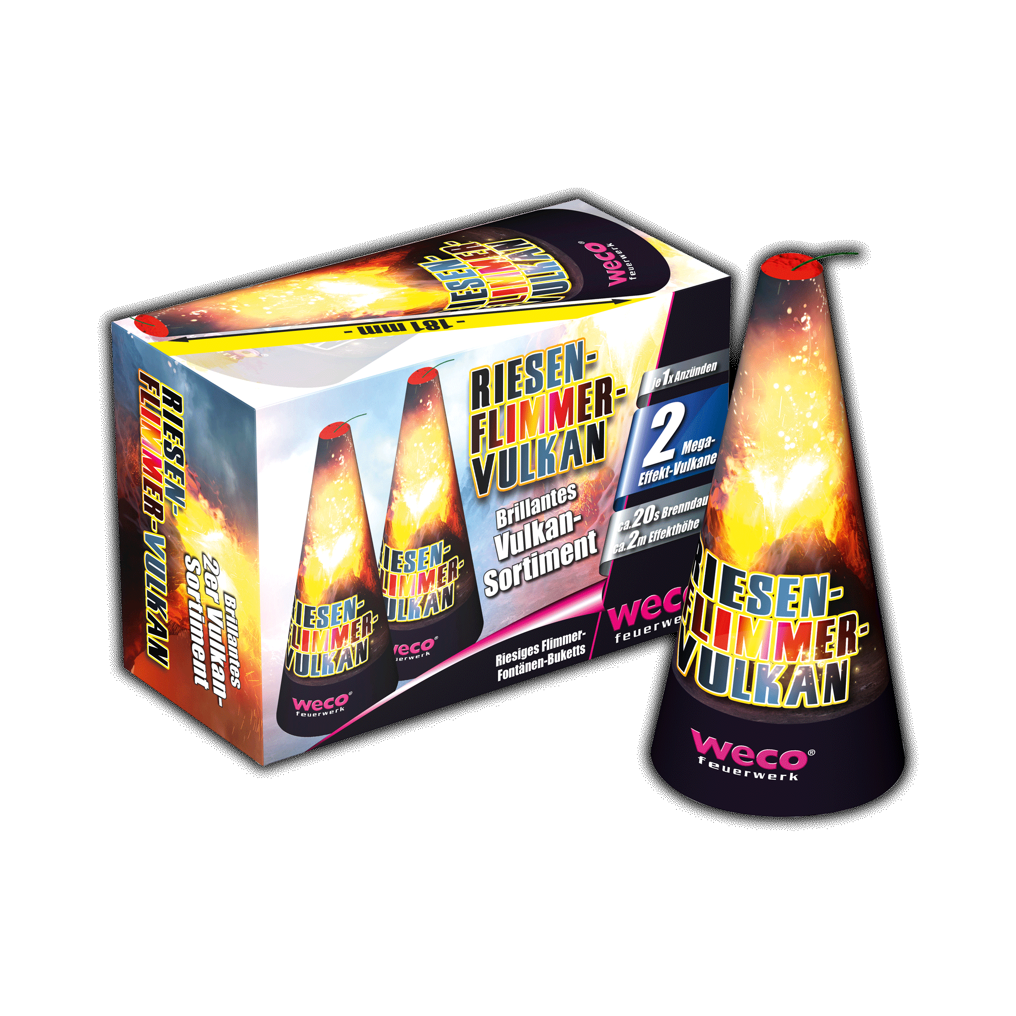 Riesen Flimmervulkan