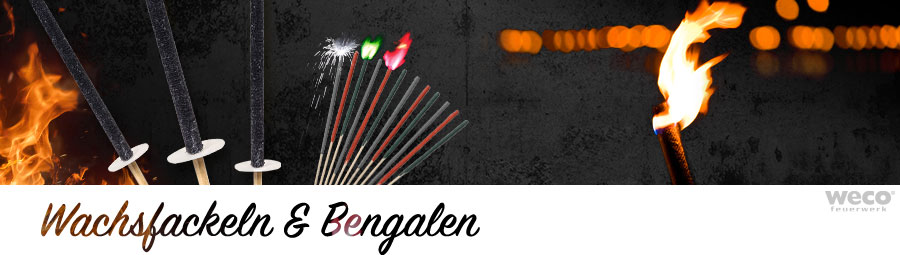 Weco-Feuerwerk-Wachsfackeln-Bengale